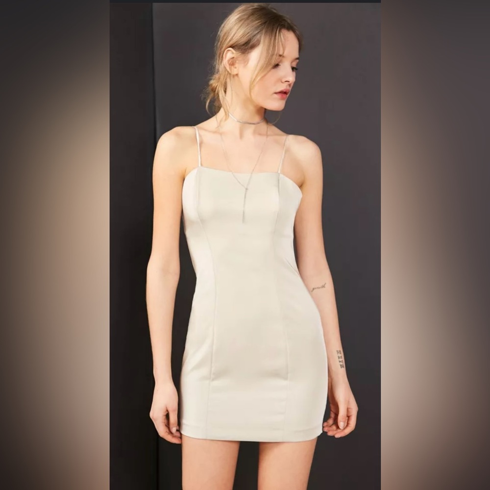 Capulet Amber Bodycon Shimmering Mini Slip Dress. CL3
